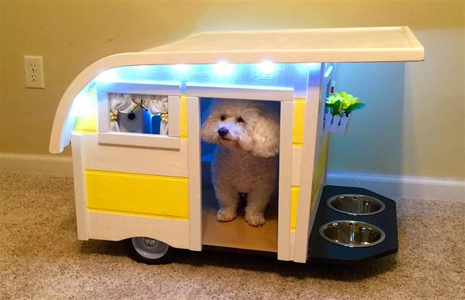 Casa móvil para perros 